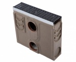 D400 Channel Silt Box c/w Ductile Iron Heelguard Grate